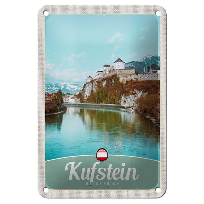 Cartel de chapa de viaje, 12x18cm, señal de vacaciones en la naturaleza, caminata por el bosque de Kufstein