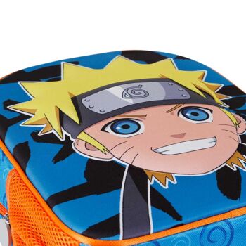 Naruto Happy-Small Sac à dos 3D Bleu 4