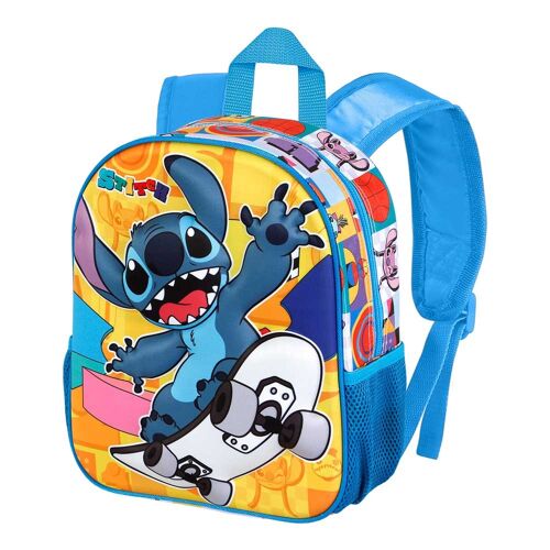 Disney Lilo y Stitch Skater-Mochila 3D Pequeña, Amarillo