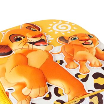 Disney Le Roi Lion Africa-Small Sac à dos 3D Jaune 4