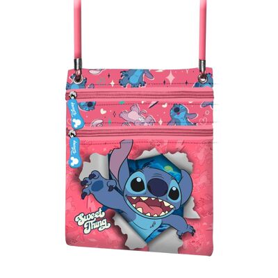 Disney Lilo and Stitch Thing-Action Vertical Bag, Pink