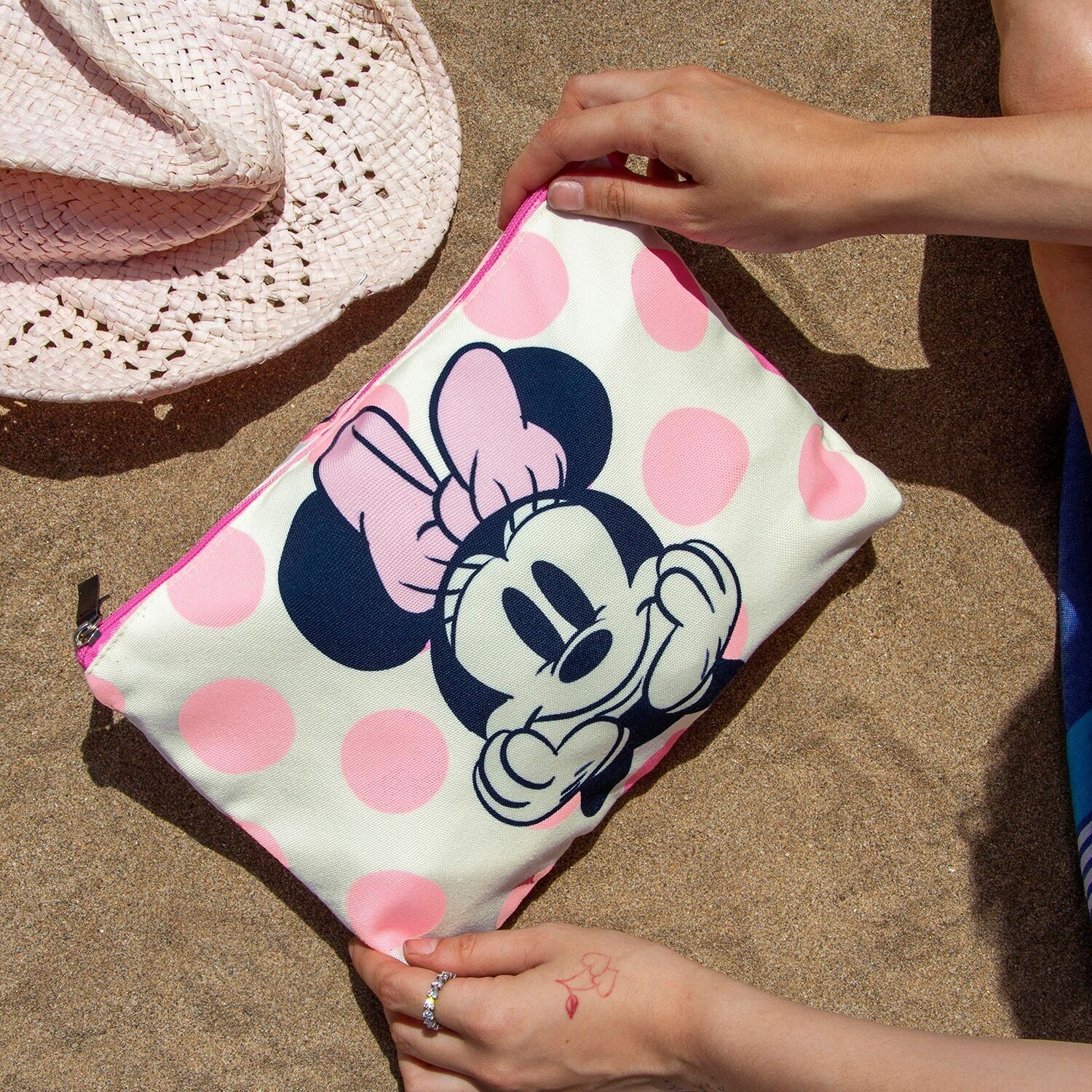 Borsa da toilette Disney Minnie Mouse Dots-Soleil, rosa