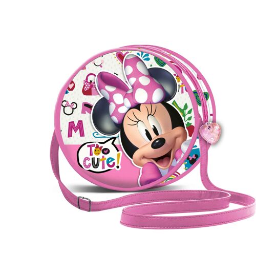 Disney Minnie Mouse Too Cute-Bolso Redondo, Rosa