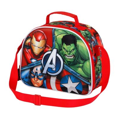 Borsa per snack 3D massiccia Marvel The Avengers, multicolore