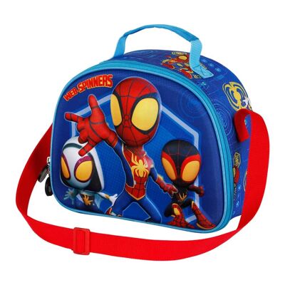 Borsa snack Marvel Spiderman Spinners-3D, blu