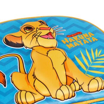 Disney Le Roi Lion Hakuna-3D Sac à goûter Bleu 4