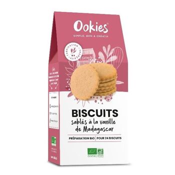 PRÉPARATION POUR GÂTEAU BIO- BISCUITS SABLÉS À LA VANILLE 320g - Carton de 6 sachets