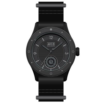 AVI-8 – FLYBOY SECTOR 40 – AV-4112-05 – Reloj para hombre – Movimiento de cuarzo meca japonés 3 agujas y contador de 24 horas