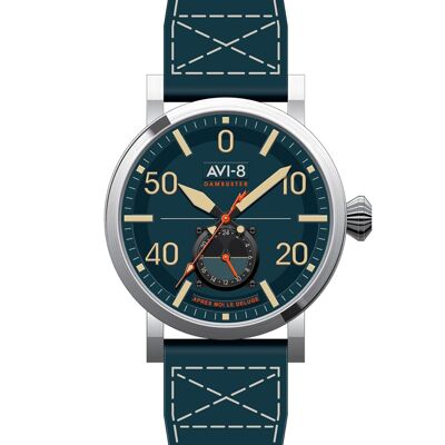 AVI-8 – DAMBUSTER 617 SQUADRON ASSOCIATION – AV-4113-01 – Reloj para hombre – Movimiento de cuarzo meca japonés 3 agujas y contador de 24 horas