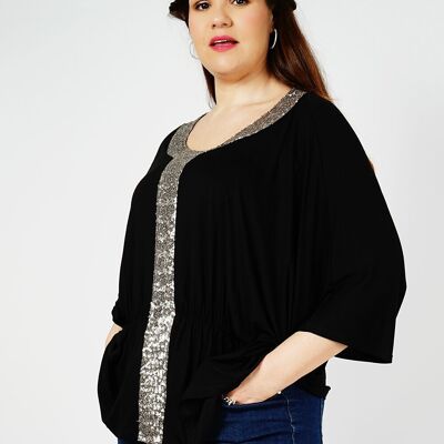 BLACK BAT FIT TOP - AURELIO BLACK