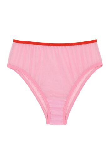 Culotte Taille Haute Tulle - Pink 2