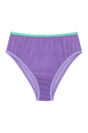 Culotte Taille Haute Tulle - Violet 2