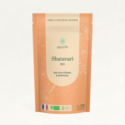 Shatavari Bio 120 cápsulas Francia - apoyo femenino y hormonal