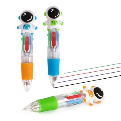 SPACE MULTICOLOR PEN WITH TOPPER, 3-FOLD