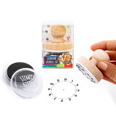 SET DE TAMPONS D'HORLOGE ÉDUCATIF ABC FUN