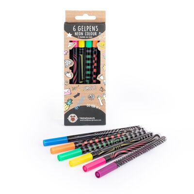 AFDS NEON COLOUR PEN SET OF 6