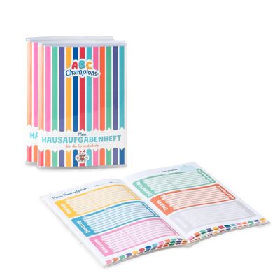 ABC HOMEWORK BOOKS WITH ORGANISATION STICKERS