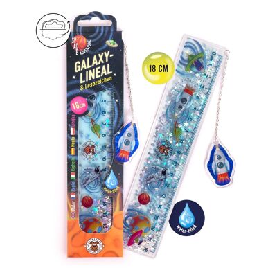 SPACE GALAXY RULER 18CM & BOOKMARKS