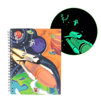 CARNET DE JOUR SPACE GITD A5 81 FEUILLES 2