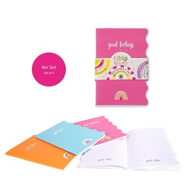 ENSEMBLE DE 4 CARNETS GF 4X32 FEUILLES