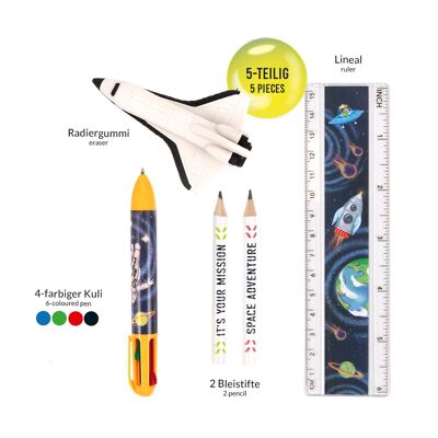 SPACE WRITING SETS 5 PIECE