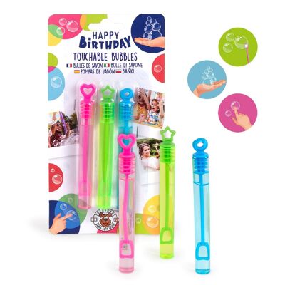 BF SOAP BUBBLES TOUCHABLE SET OF 3, 4 EACH