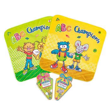 SERVIETTE MAGIQUE ABC CHAMPIONS TISSU DE PEINTURE 1