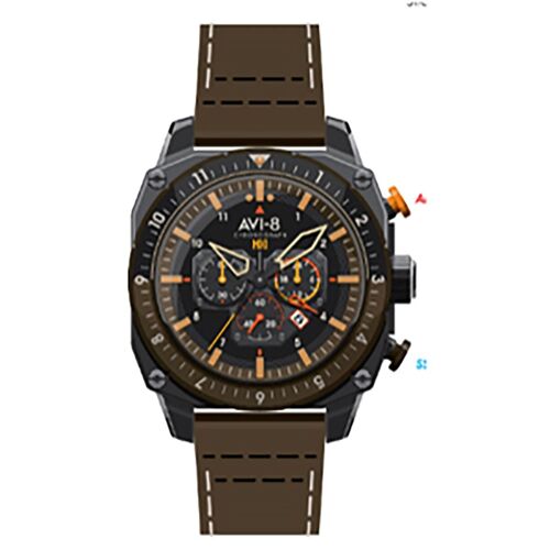 AVI-8 – Hawker Hunter Dual Time Chrono – AV-4100-08 – Montre homme – Mouvement Quartz Chronographe avec date