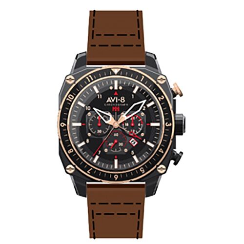 AVI-8 – Hawker Hunter Dual Time Chrono – AV-4100-09 – Montre homme – Mouvement Quartz Chronographe avec date