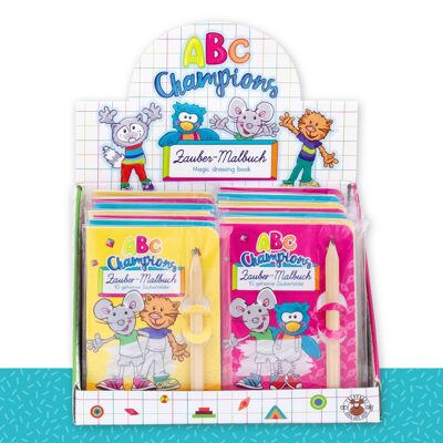 ABC CHAMPIONS MAGIC COLORING BOOK WITH PENCIL