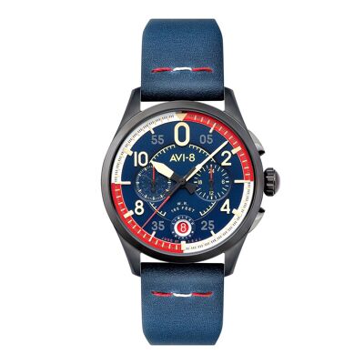 AVI-8 – Spitfire Legacy 303 Squadron de Lagunas – AV-4105-01 – Reloj para hombre – Movimiento cronógrafo