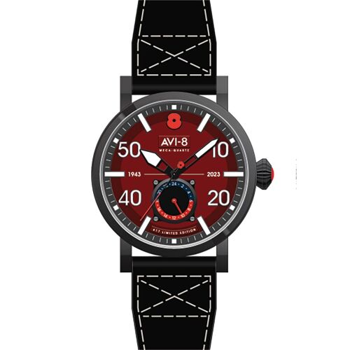 AVI-8 – Dambuster 80TH Anniversary Royal British Legion – AV-4108-RBL-04 – Montre homme – Mouvement Meca Quartz 3 aiguilles et 24 heures