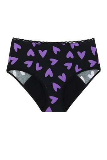 Culotte menstruelle Taille Haute - Flux abondant | Mi Amor Violet 2