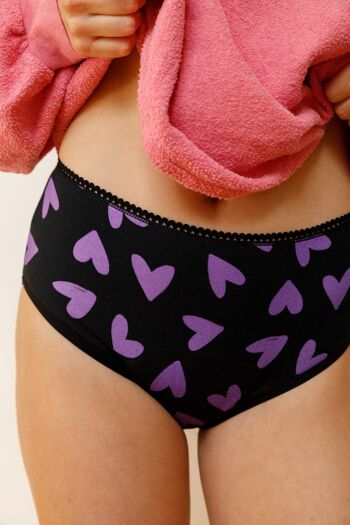 Culotte menstruelle Taille Haute - Flux abondant | Mi Amor Violet 5