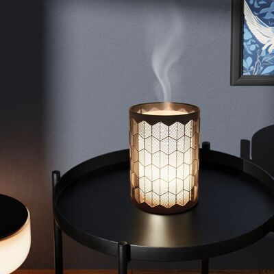 Ultrasonic Diffuser - Verone - Multifunction Diffusion with Remote Control - in Metal and Glass - Scented Scents - Decorative Object