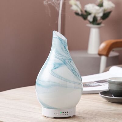 Diffuseur Ultrasonique - Yangtsé – Diffusion Senteurs Aromathérapie – en Verre – Motifs Décoratifs – Idée Cadeau