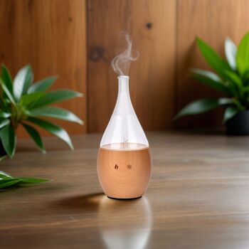 Diffuseur par Nébulisation – Bolea – Bouton Tactile – Bois & Verre - Cadeau Aromathérapie – Idée Décoration 4