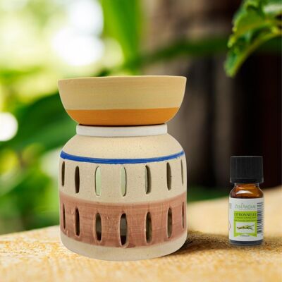 Quemador de perfume Creativity Series – Vaso – Cerámica mate – Elaborado artesanalmente – Personalizable – Idea de regalo original