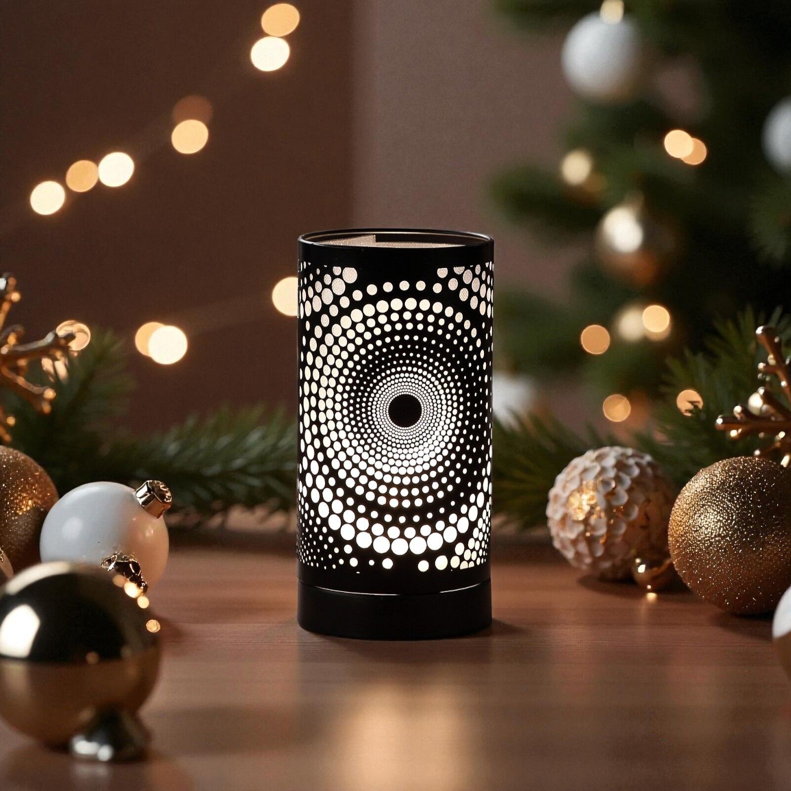 Lampe Diffuseur d'Arôme pour Fondant et Cire Parfumée Calorya n°12 – Brûleur en Métal avec Commande Tactile – Diffuseur par chaleur douce