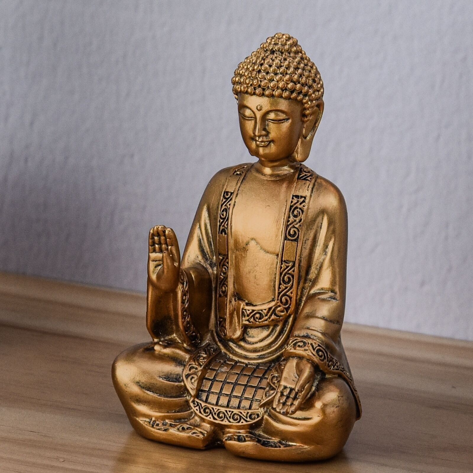 Statuetta Bodhi in oro Decorazione Zen e Feng Shui – Per creare un'atmosfera rilassante e spirituale – Idea regalo fortunata