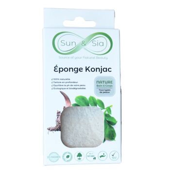 Eponge Konjac 100% Naturelle Corps - En Boite | Plusieurs Modèles au Choix 16