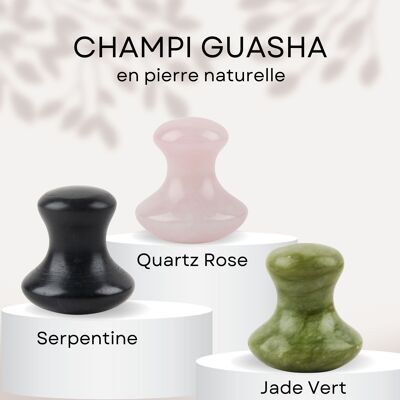 Champi Gua Sha – Relaxing Facial Massage – Natural Stone – Gift Idea