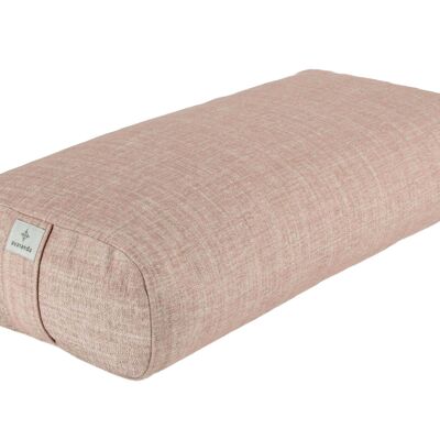 Buckwheat Hull Bolster Rectangular (powder pink)