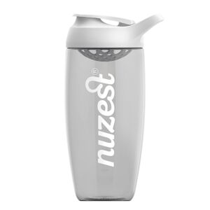 Shaker Nuzest Promixx 700ml – Gris avec couvercle blanc