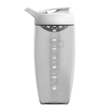 Shaker Nuzest Promixx 700ml – Gris avec couvercle blanc 2