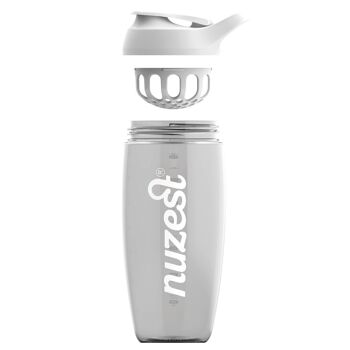 Shaker Nuzest Promixx 700ml – Gris avec couvercle blanc 3