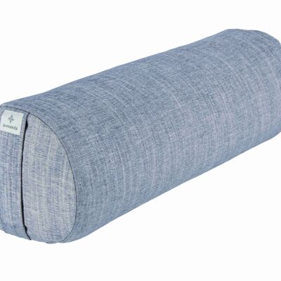 Buckwheat Hull Bolster Round (light blue)