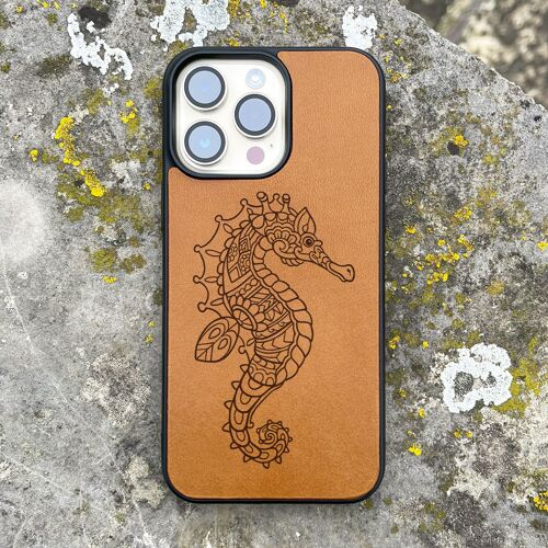 Leather iPhone Case – Seahorse