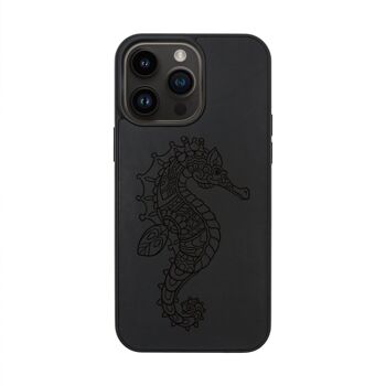 Coque iPhone en cuir – Hippocampe 6