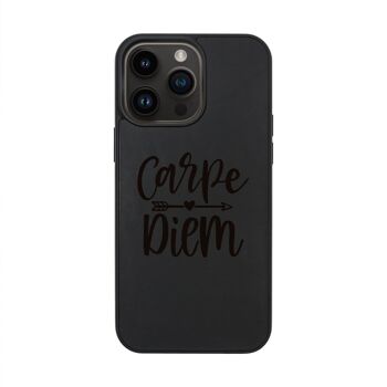 Coque iPhone en cuir – Carpe Diem 6